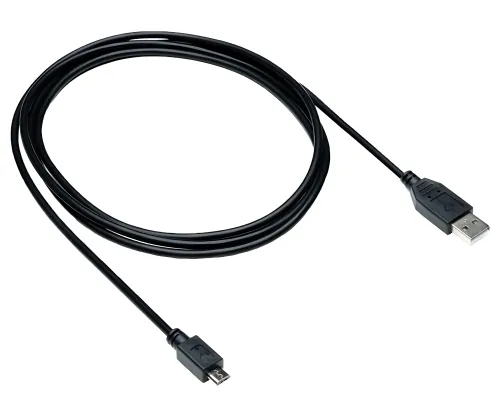 DINIC USB Kabel Micro B Stecker auf USB A Stecker, schwarz, DINIC Polybag, 0,5m